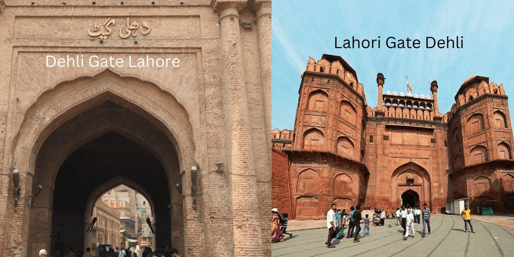 Dehli Gate and Lahori Gate Dehli India
